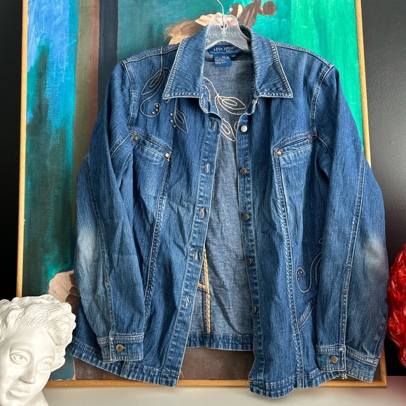 Lana Sport Jackets & Blazers - Denim Embroidered Jacket